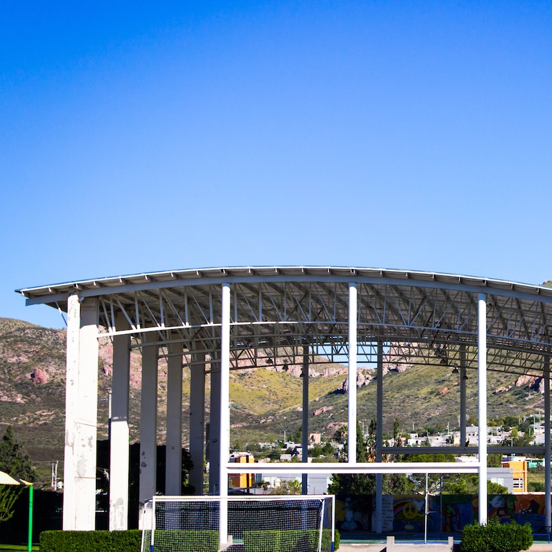 construccion de centro deportivo de organizacion atenas en chihuahua